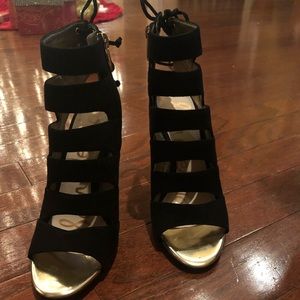 Sam Edelman Anastasia Heels in Black Suede